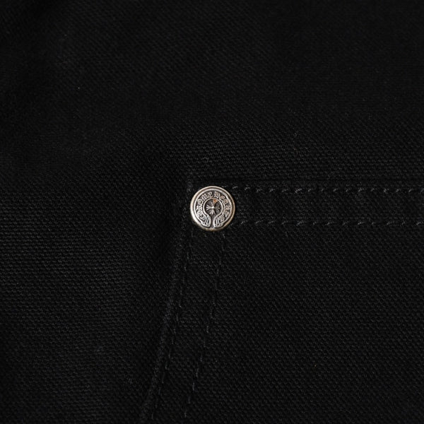 Like new CHROME HEARTS Carpenter Canvas Double Knee Pants Cross Ball CH Cross Logo Duck Canvas Double Knee Bottoms 30 Size Used 4a003308