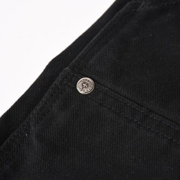 Like new CHROME HEARTS Carpenter Canvas Double Knee Pants Cross Ball CH Cross Logo Duck Canvas Double Knee Bottoms 30 Size Used 4a003308