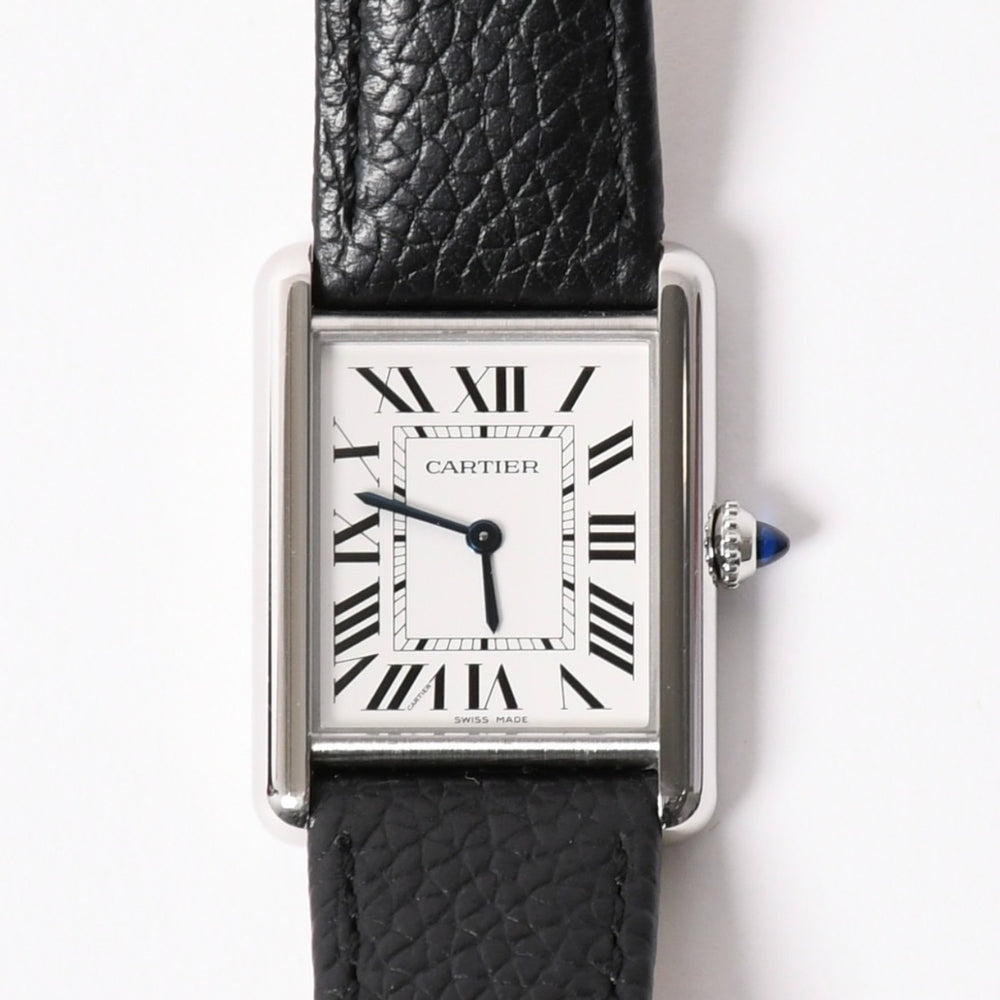 極美品 CARTIER カルティエ TANK MUST LM タンク マストLM 腕時計 重量約32.94g WSTA0041 ステンレススチール クォーツ 中古 4a003100
