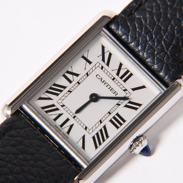 極美品 CARTIER カルティエ TANK MUST LM タンク マストLM 腕時計 重量約32.94g WSTA0041 ステンレススチール クォーツ 中古 4a003100