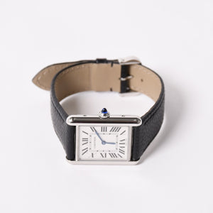 極美品 CARTIER カルティエ TANK MUST LM タンク マストLM 腕時計 重量約32.94g WSTA0041 ステンレススチール クォーツ 中古 4a003100