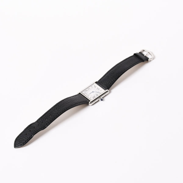 極美品 CARTIER カルティエ TANK MUST LM タンク マストLM 腕時計 重量約32.94g WSTA0041 ステンレススチール クォーツ 中古 4a003100
