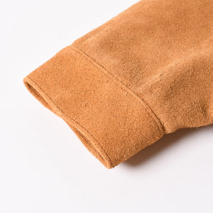 新品同様品 SAINT Mxxxxxx セントマイケル × BerBerJin ジャケット ブラウン BBJ_SUEDE SHIRT スェード ベージュ サイズL 中古 4a003107
