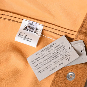 新品同様品 SAINT Mxxxxxx セントマイケル × BerBerJin ジャケット ブラウン BBJ_SUEDE SHIRT スェード ベージュ サイズL 中古 4a003107