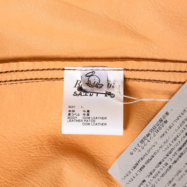 新品同様品 SAINT Mxxxxxx セントマイケル × BerBerJin ジャケット ブラウン BBJ_SUEDE SHIRT スェード ベージュ サイズL 中古 4a003107