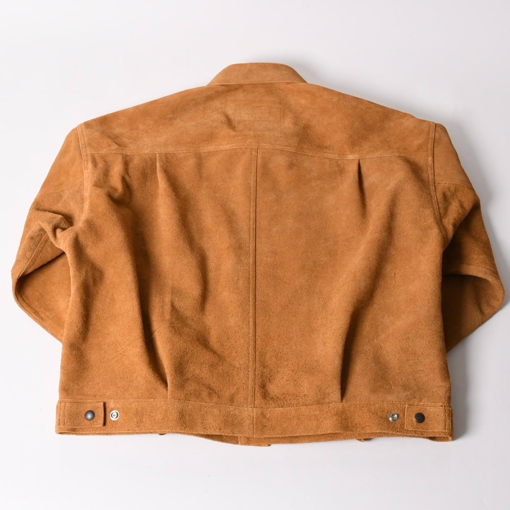 新品同様品 SAINT Mxxxxxx セントマイケル × BerBerJin ジャケット ブラウン BBJ_SUEDE SHIRT スェード ベージュ サイズL 中古 4a003107