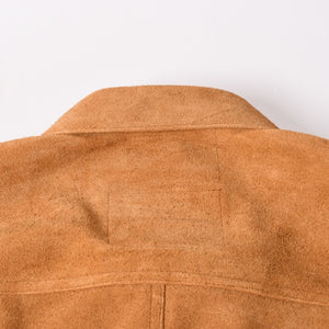 新品同様品 SAINT Mxxxxxx セントマイケル × BerBerJin ジャケット ブラウン BBJ_SUEDE SHIRT スェード ベージュ サイズL 中古 4a003107