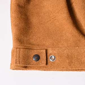 新品同様品 SAINT Mxxxxxx セントマイケル × BerBerJin ジャケット ブラウン BBJ_SUEDE SHIRT スェード ベージュ サイズL 中古 4a003107