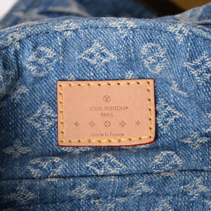 極美品 LOUISVUITTON ルイヴィトン モノグラムデニム リュック ヴェニス M46836 モノグラム デニム キャンバス ブルー ゴールド金具 中古 4a003108