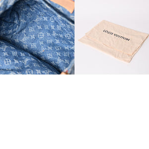 極美品 LOUISVUITTON ルイヴィトン モノグラムデニム リュック ヴェニス M46836 モノグラム デニム キャンバス ブルー ゴールド金具 中古 4a003108