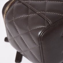 画像をギャラリービューアに読み込む, 新品同様 CHANEL シャネル バニティ チェーンショルダーバッグ ランダム番台 ココマーク ラムスキン ブラウン ゴールド金具 中古 4a003091