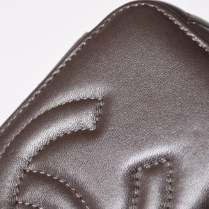新品同様 CHANEL シャネル バニティ チェーンショルダーバッグ ランダム番台 ココマーク ラムスキン ブラウン ゴールド金具 中古 4a003091