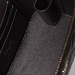 新品同様 CHANEL シャネル バニティ チェーンショルダーバッグ ランダム番台 ココマーク ラムスキン ブラウン ゴールド金具 中古 4a003091
