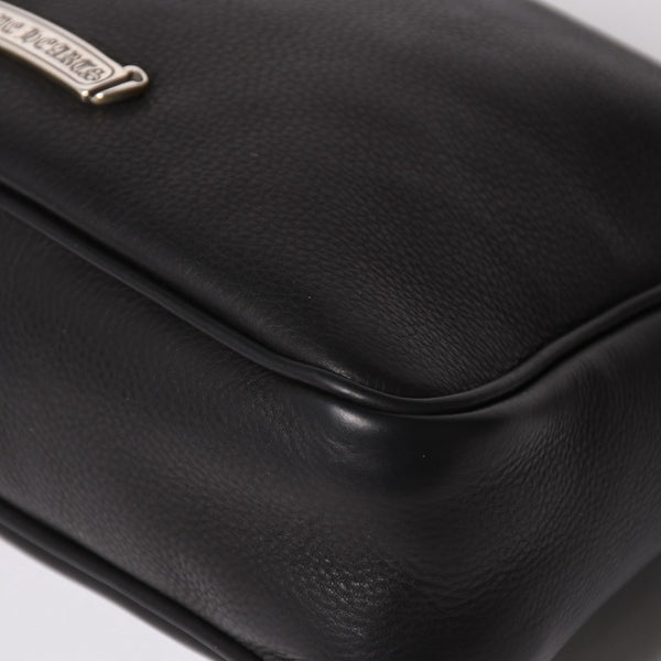 新品未使用 CHROME HEARTS クロムハーツ レザー チキンナゲット ワンショルダーバッグ ブラック シルバー金具 中古 4a003117