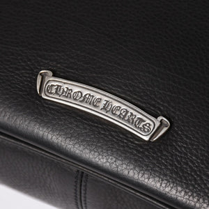 新品未使用 CHROME HEARTS クロムハーツ レザー チキンナゲット ワンショルダーバッグ ブラック シルバー金具 中古 4a003117