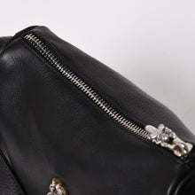 画像をギャラリービューアに読み込む, 新品未使用 CHROME HEARTS クロムハーツ レザー チキンナゲット ワンショルダーバッグ ブラック シルバー金具 中古 4a003117