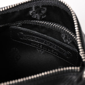 新品未使用 CHROME HEARTS クロムハーツ レザー チキンナゲット ワンショルダーバッグ ブラック シルバー金具 中古 4a003117