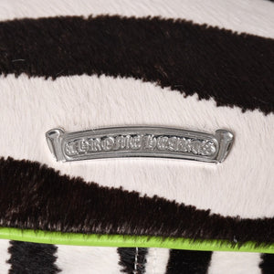 新品同様 CHROME HEARTS クロムハーツ ポニーヘア チキンナゲット ワンショルダーバッグ ゼブラ ダガー ハラコ シルバー金具 中古 4a003119