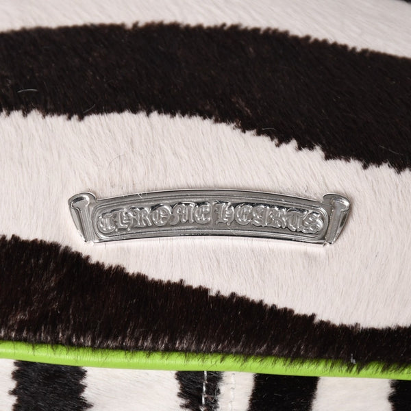 新品同様 CHROME HEARTS クロムハーツ ポニーヘア チキンナゲット ワンショルダーバッグ ゼブラ ダガー ハラコ シルバー金具 中古 4a003119