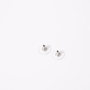Very Good Condition CHANEL Coco Mark Drop Earrings Accessories Weight Approximately 13.20g 09P Stamp Matelasse Silver Binaural Used 4a003130