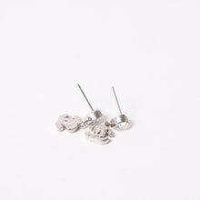 画像をギャラリービューアに読み込む, 極美品 CHANEL シャネル ココマーク ドロップピアス 重量約2.61g 04A刻印 ハート ラインストーン メタル 両耳用 中古 4a003133