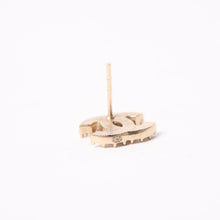 画像をギャラリービューアに読み込む, 極美品 CHANEL シャネル ココマーク ピアス 重量約2.61g 刻印不鮮明 ラインストーン メタル GP クリア ゴールド 両耳用 中古 4a003134
