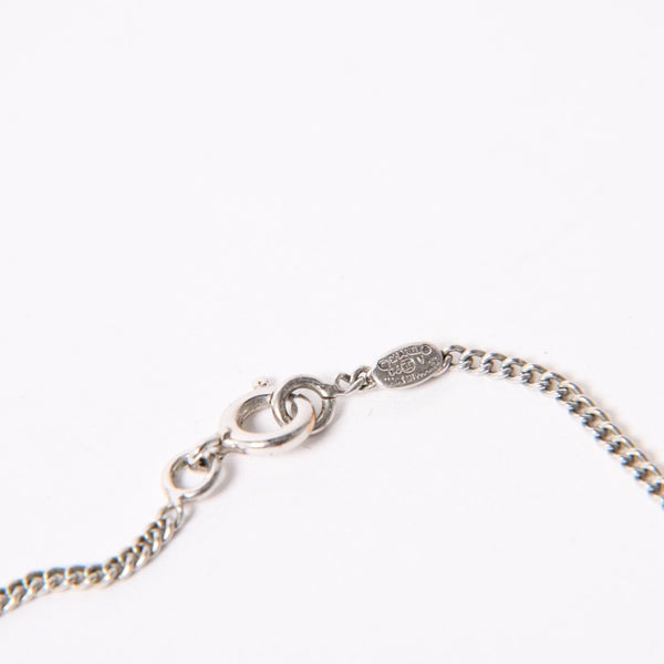 CHANEL シャネル ココマーク ネックレス 重量約5.11g 06V刻印 全長約43cm メタル シルバー ブラック 美品 中古 4a003146