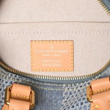 画像をギャラリービューアに読み込む, 極美品 LOUIS VUITTON ルイヴィトン スピーディ バンドリエール 25 ダミエ デニム N40700 ゴールド金具 中古 4a004082