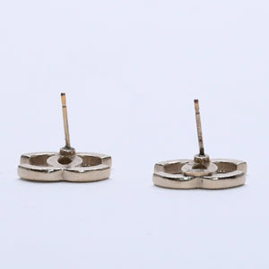 CHANEL Cocomark earrings Weight approx. 2.82g A13C engraved Rhinestone Metal GP Gold Clear For both ears Good condition Used 4a003140