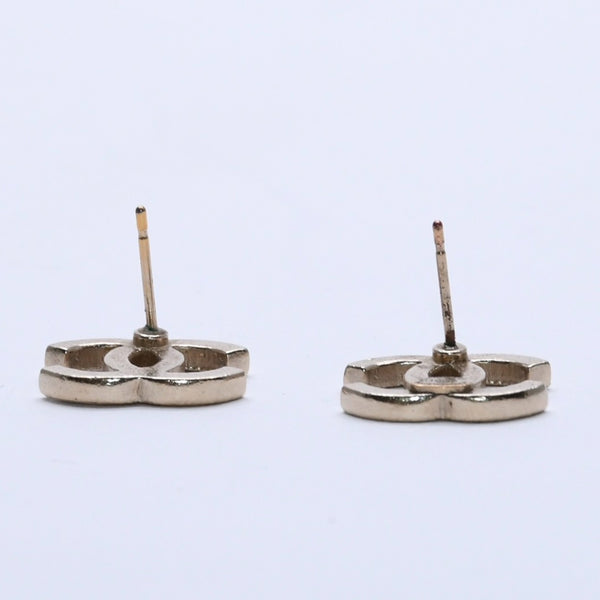 CHANEL Cocomark earrings Weight approx. 2.82g A13C engraved Rhinestone Metal GP Gold Clear For both ears Good condition Used 4a003140