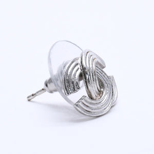 CHANEL Cocomark earrings accessories Weight approx. 2.20g 00A stamp Metal Silver For both ears Good condition Used 4a003132