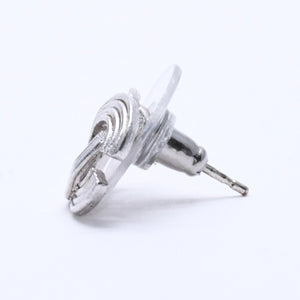 CHANEL Cocomark earrings accessories Weight approx. 2.20g 00A stamp Metal Silver For both ears Good condition Used 4a003132