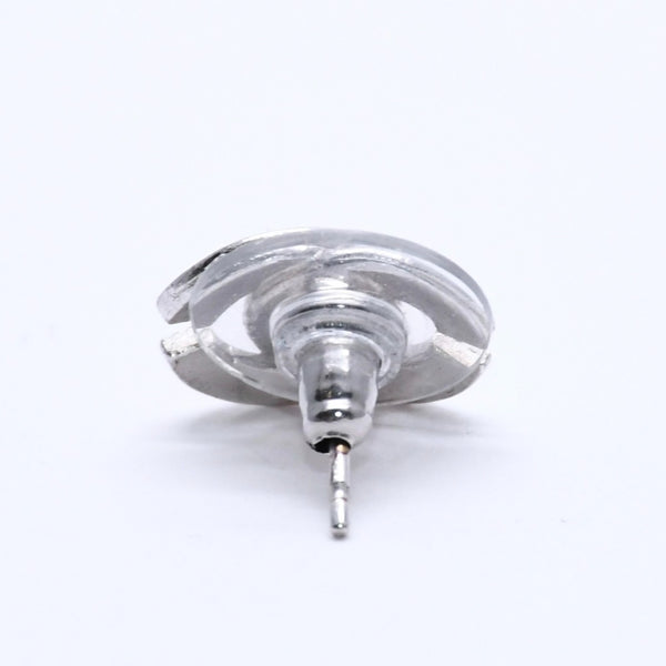 CHANEL Cocomark earrings accessories Weight approx. 2.20g 00A stamp Metal Silver For both ears Good condition Used 4a003132