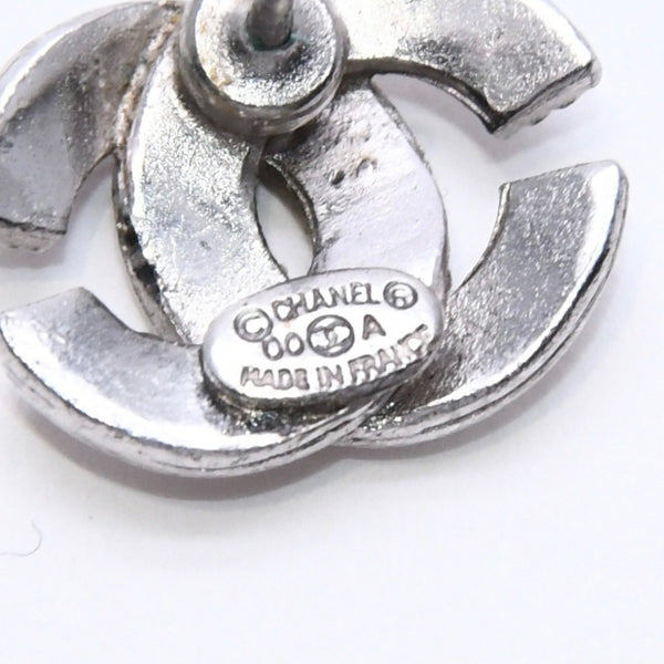 CHANEL Cocomark earrings accessories Weight approx. 2.20g 00A stamp Metal Silver For both ears Good condition Used 4a003132