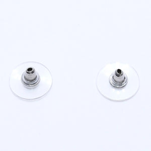 CHANEL Cocomark earrings accessories Weight approx. 2.20g 00A stamp Metal Silver For both ears Good condition Used 4a003132