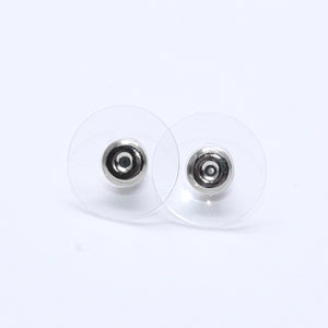 CHANEL シャネル ココマーク ピアス 重量約3.53g L21K刻印 ラインストーン メタル ガンメタ クリア 両耳用 美品 中古 4a003138