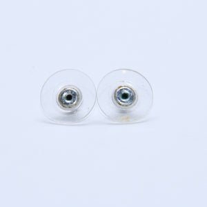 CHANEL Cocomark earrings Weight approx. 4.57g 01P stamp Rhinestone Metal Clear Silver For both ears Good used 4a003123