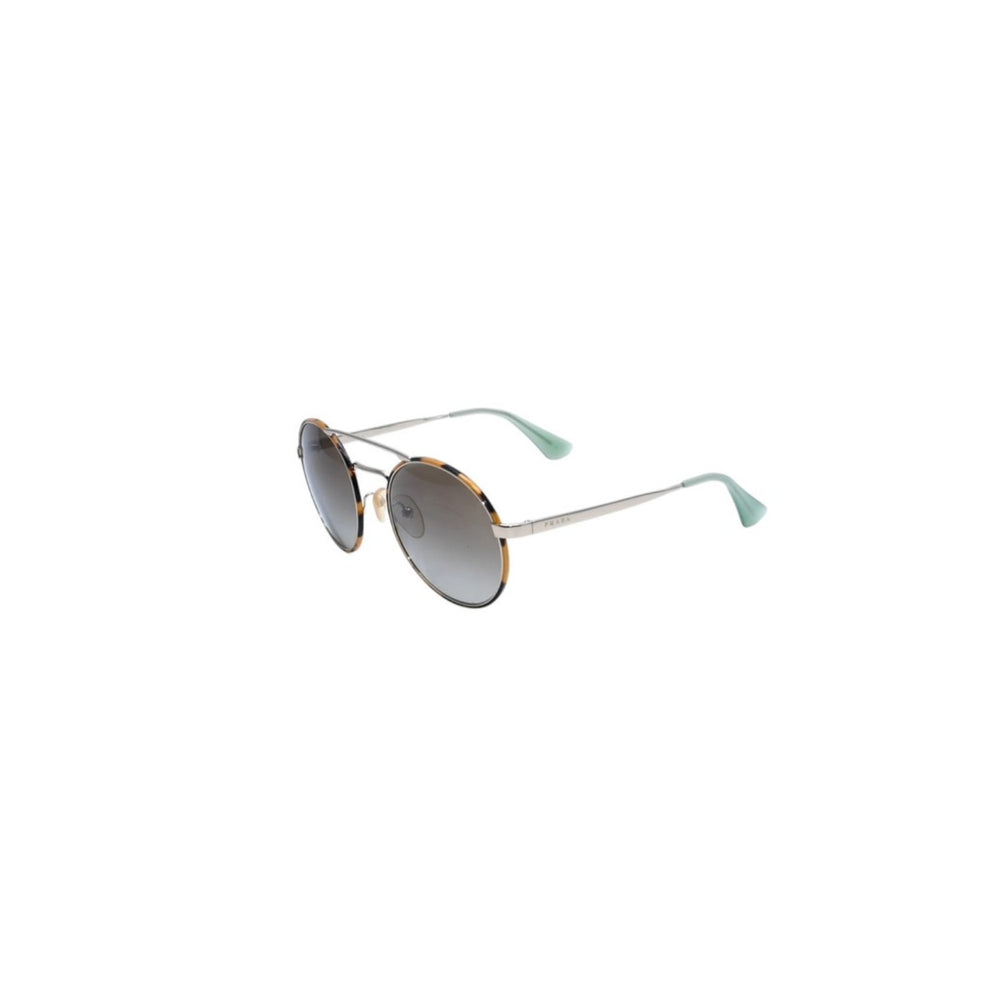 Very Good Condition PRADA Round Sunglasses Havana Pattern Metal Frame Glasses Accessories Eyewear 54□22 7S0-4K1 SPR51S Used 4a002968