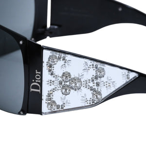 極美品 Christian Dior クリスチャン ディオール 31D95 LIMITED EDITION 限定エディション 5000/3349 Sunglasses サングラス ラインストーン 中古 4a003170