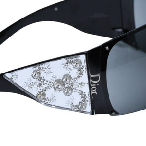極美品 Christian Dior クリスチャン ディオール 31D95 LIMITED EDITION 限定エディション 5000/3349 Sunglasses サングラス ラインストーン 中古 4a003170