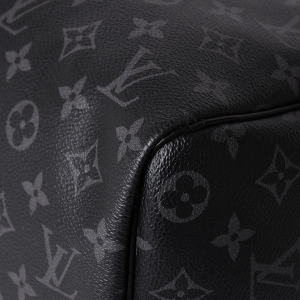 Like new LOUIS VUITTON Keepall Bandouliere 45 Boston bag M40569 Monogram Eclipse Black Used 4a003175