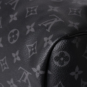 Like new LOUIS VUITTON Keepall Bandouliere 45 Boston bag M40569 Monogram Eclipse Black Used 4a003175