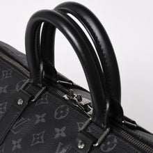 画像をギャラリービューアに読み込む, 新品同様 LOUIS VUITTON ルイヴィトン キーポル バンドリエール45 ボストンバッグ M40569 モノグラム エクリプス ブラック 中古 4a003175