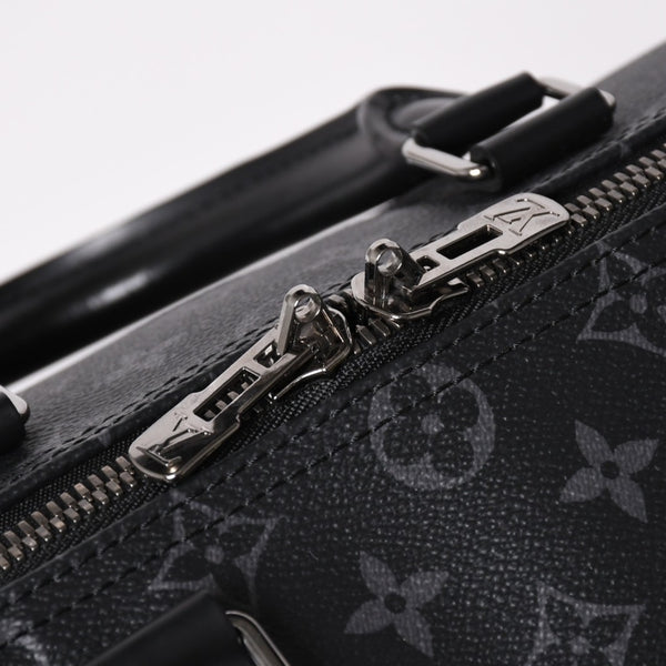 Like new LOUIS VUITTON Keepall Bandouliere 45 Boston bag M40569 Monogram Eclipse Black Used 4a003175