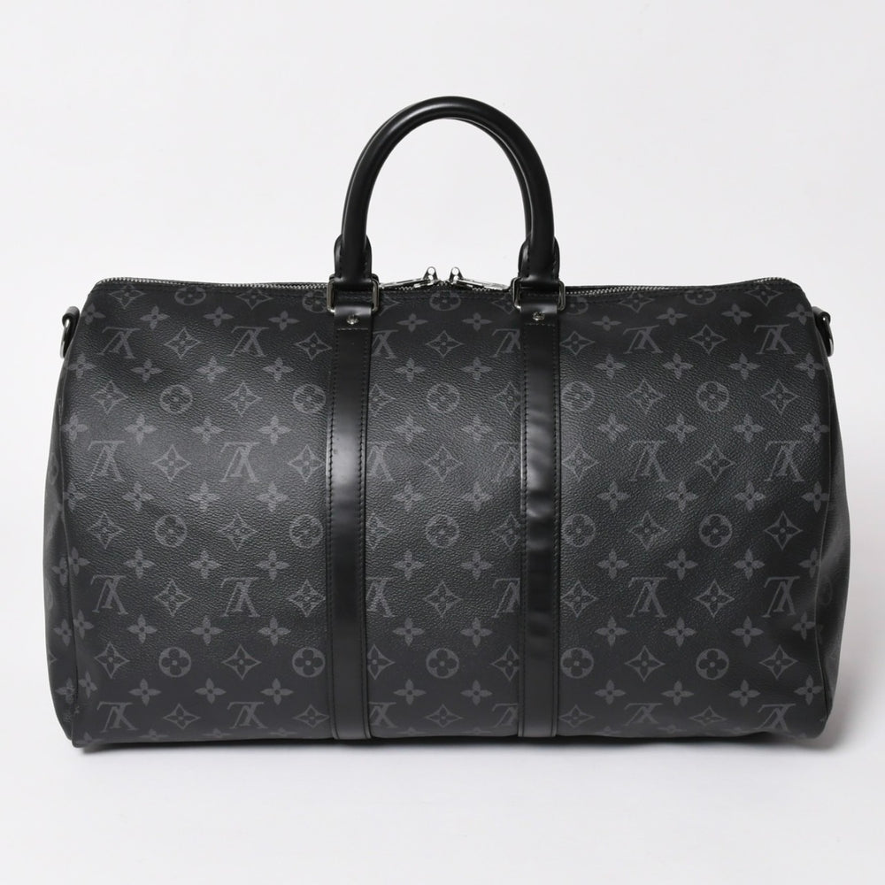 新品同様 LOUIS VUITTON ルイヴィトン キーポル バンドリエール45 ボストンバッグ M40569 モノグラム エクリプス ブラック 中古 4a003175