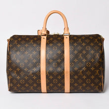 画像をギャラリービューアに読み込む, 極美品 LOUIS VUITTON ルイヴィトン ボストンバッグ キーポルバンドリエール45 モノグラム M41418 ブラウン ゴールド金具 中古 4a002946