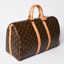 画像をギャラリービューアに読み込む, 極美品 LOUIS VUITTON ルイヴィトン ボストンバッグ キーポルバンドリエール45 モノグラム M41418 ブラウン ゴールド金具 中古 4a002946