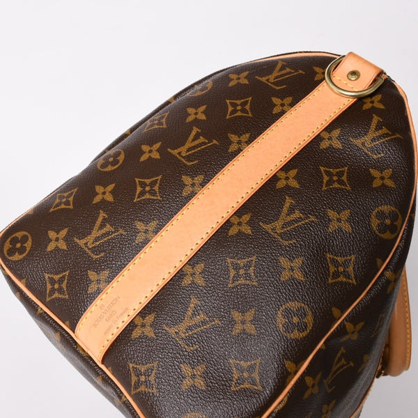 極美品 LOUIS VUITTON ルイヴィトン ボストンバッグ キーポルバンドリエール45 モノグラム M41418 ブラウン ゴールド金具 中古 4a002946