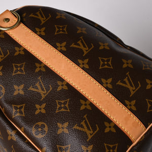極美品 LOUIS VUITTON ルイヴィトン ボストンバッグ キーポルバンドリエール45 モノグラム M41418 ブラウン ゴールド金具 中古 4a002946