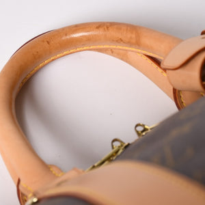 極美品 LOUIS VUITTON ルイヴィトン ボストンバッグ キーポルバンドリエール45 モノグラム M41418 ブラウン ゴールド金具 中古 4a002946